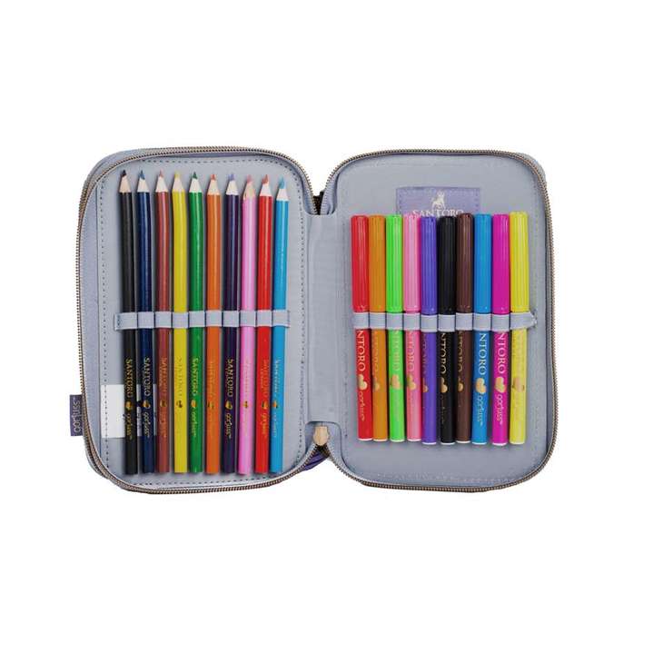 Santoro London Dvoukomorový penál s vybavením Gorjuss Under My